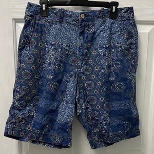 Madison Blue Patterned‎ Flat Front Shorts